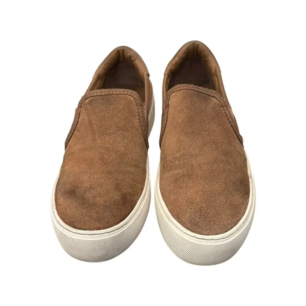 UGG Jass Chestnut Brown Suede Slip-On Sneakers Women’s Size 7